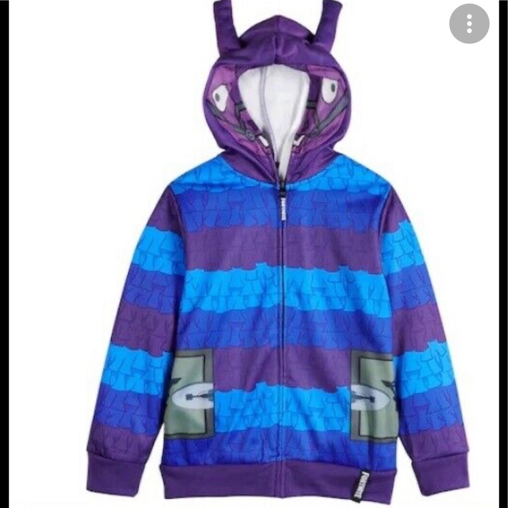 Fortnite youth full zip zipper hoodie jacket XL